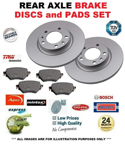 Rear axle brake discs - rear, pads